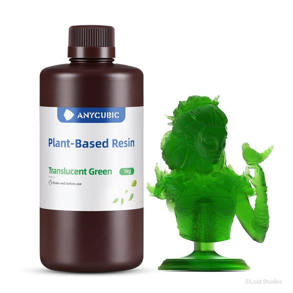 Anycubic Plant Based 1 kg UV Reçine - Saydam Yeşil