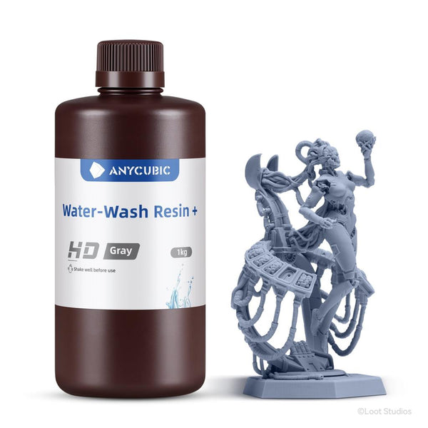 Anycubic Water-Wash Resin+ HD Gray 1 Kg