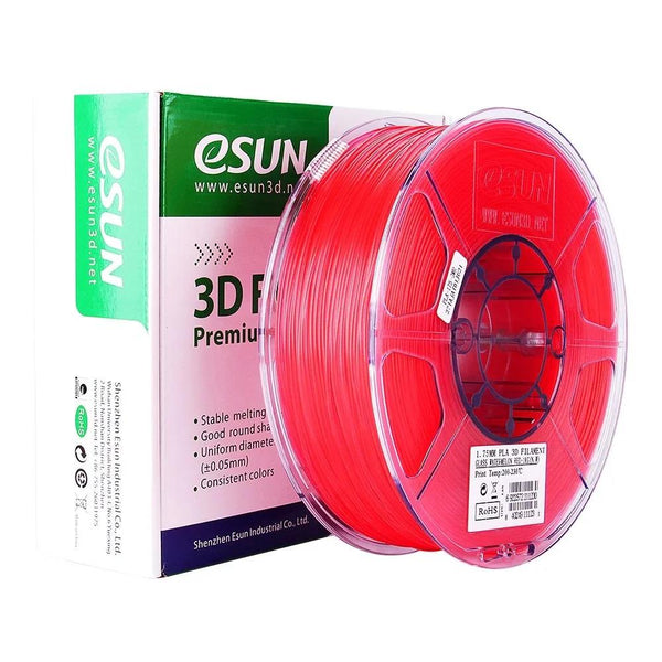 eSUN PLA Transparent Filament - Karpuz Kırmızısı - 1 kg 1.75 mm