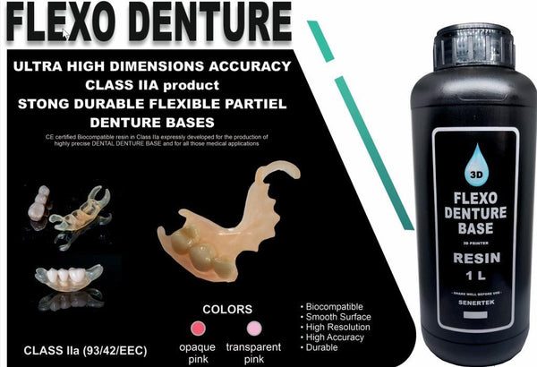 Senertek Flexo Denture Base V2 - FLEX Partiyel Protez Reçinesi