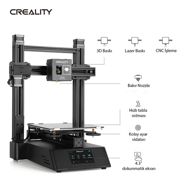 Creality CP-01 Çok İşlevli 3D Yazıcı - 3Dream Teknoloji
