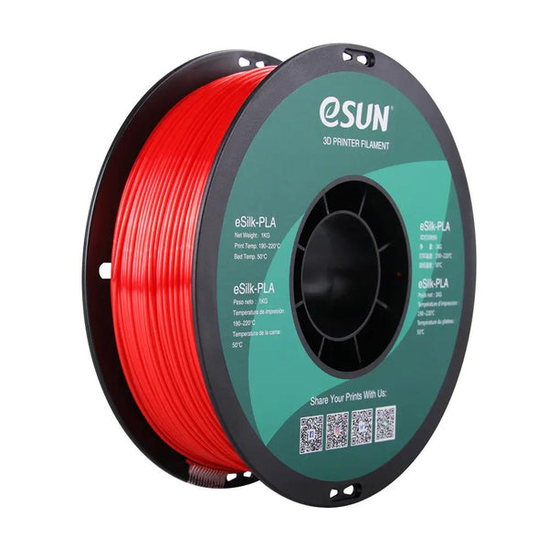 eSUN e-Silk PLA Filament - Kırmızı - 1 kg 1.75 mm