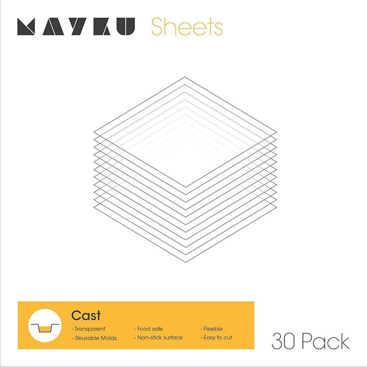 Mayku Cast Sheets - Döküm Levhaları (30'lu Paket) - 3Dream Teknoloji